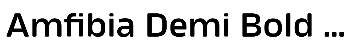 Amfibia Demi Bold Expanded